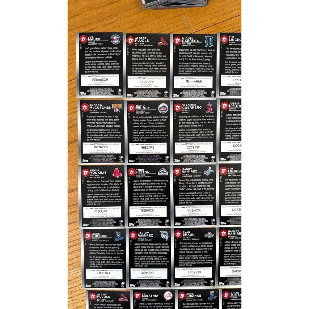 2010 Topps Attax / Toppstown Baseball Card Lot of 29